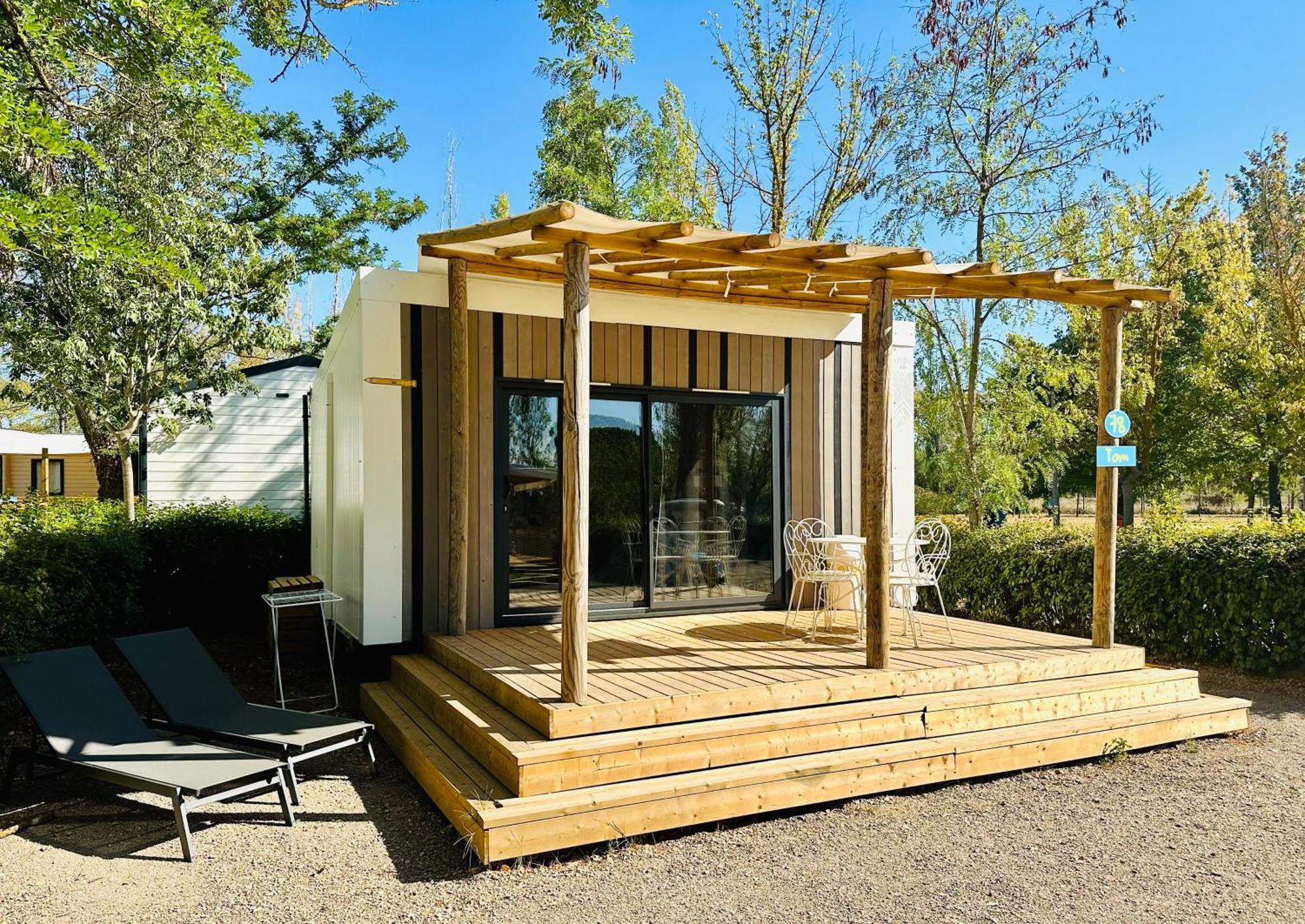 Camping Paradis Family Les Rives De L'Herault Жиняк Екстериор снимка
